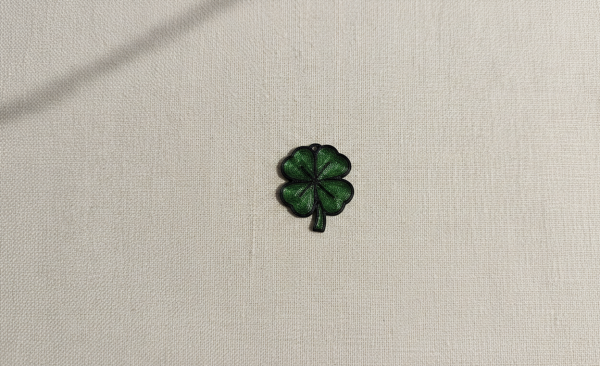 Porte-Clé Trèfle 4 Feuilles 3D | Porte-Bonheur Écologique et Design