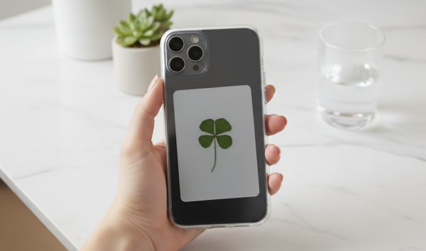 Véritable Trèfle à 4 Feuilles | Porte-Bonheur Naturel Français